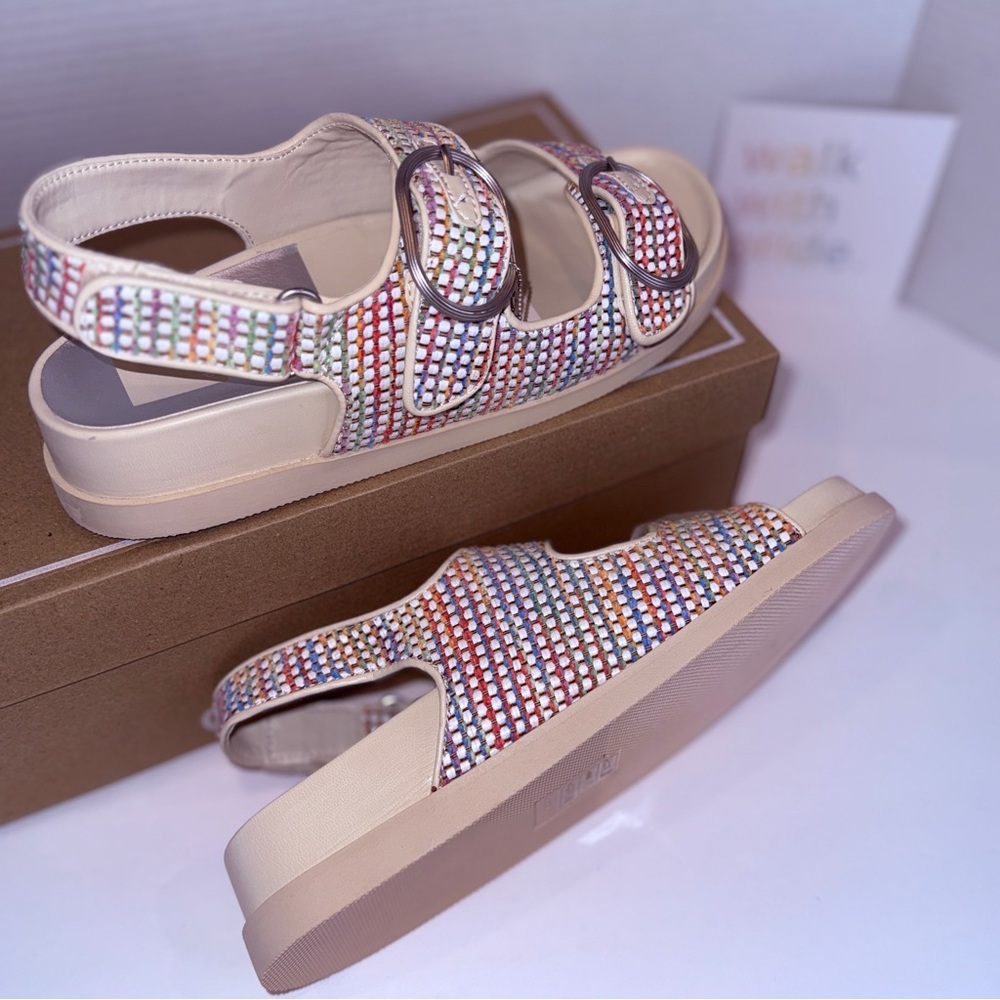 🆕 Womens Dolce Vita Multicolor Strappy Sandals - Size 9 🆕 - Picture 13 of 16